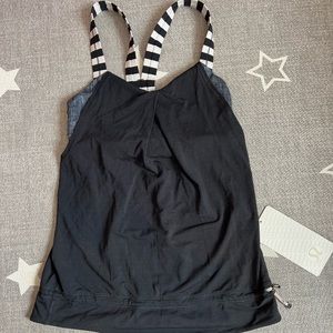 NWT Lululemon Rest-Less Tank with built in bra size 2